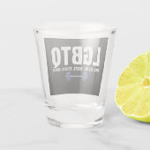 LGBTQレッググルテジツビスコップクアドジム恋人 ショットグラス (裏面)