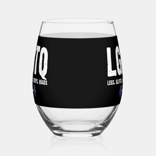 LGBTQレッググルテジツビスコップクアドジム恋人 ステムなしワイングラス (右)