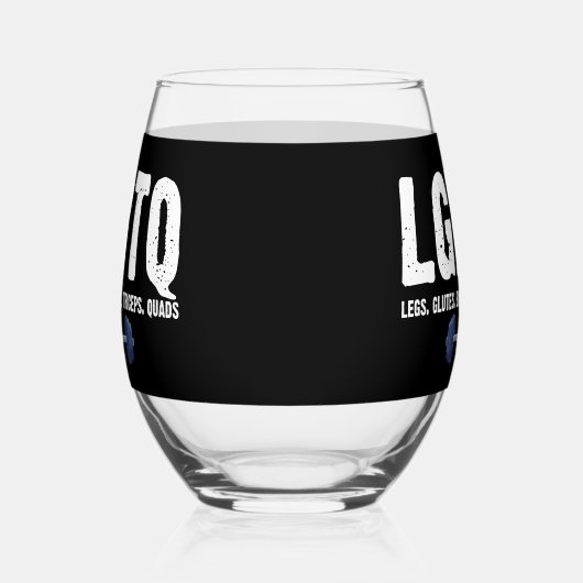 LGBTQレッググルテジツビスコップクアドジム恋人 ステムなしワイングラス (左)