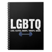 LGBTQレッググルテジツビスコップクアドジム恋人 ノートブック (正面)