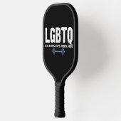 LGBTQレッググルテジツビスコップクアドジム恋人 ピックルボールラケット (左)