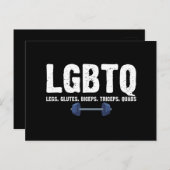 LGBTQレッググルテジツビスコップクアドジム恋人 ポストカード (正面/裏面)