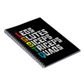 LGBTQレッググルテジツビスコップ四頭筋カーズジおもしろいム ノートブック (右側)