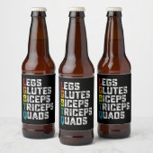 LGBTQレッググルテジツビスコップ四頭筋カーズジおもしろいム ビールラベル (ボトル)