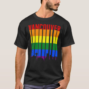 LGBTQレトロバンクーバーブリティッシュコロンビアカナダプライド Tシャツ