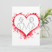 LGBTQロマンチックなカード 案内状 (スタンド正面)