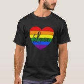 LGBTQヴァレンティーンズデイレズビアンゲイラブプライドマッチ Tシャツ (正面)