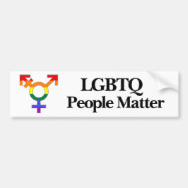 LGBTQ人マターバンパーステッカー バンパーステッカー