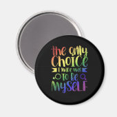 LGBTQ人権の平等ゲイプライド月贈り物Q マグネット (正面/裏面)