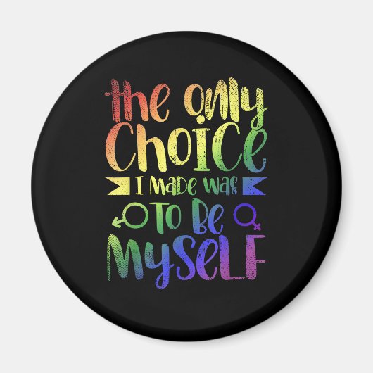 LGBTQ人権の平等ゲイプライド月贈り物Q マグネット (正面)