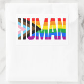 LGBTQ人間 長方形シール (バッグ)
