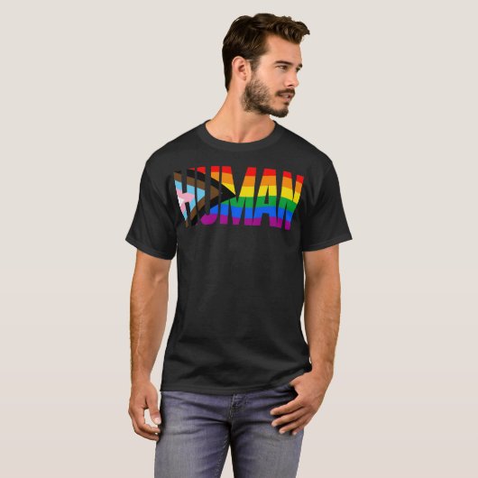 LGBTQ人間 Tシャツ (正面フル)