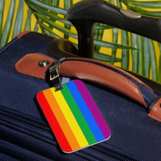 LGBTQ伝統的+プライドフラグラゲージタグ ラゲッジタグ (正面インサイチュ1)