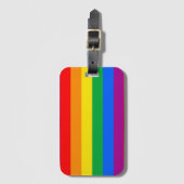 LGBTQ伝統的+プライドフラグラゲージタグ ラゲッジタグ (正面縦)