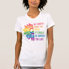 LGBTQ前向きプライドサポートの対象 Tシャツ
