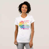 LGBTQ前向きプライドサポートの対象 Tシャツ (正面フル)