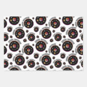 LGBTQ同性愛者ユニバースレズビアン国旗のひまわり ラッピングペーパーシート (正面3)