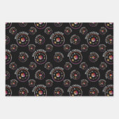 LGBTQ同性愛者ユニバースレズビアン国旗のひまわり ラッピングペーパーシート (正面2)