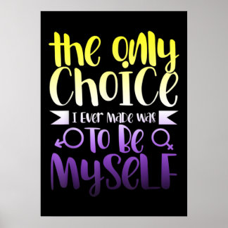 LGBTQ同性愛者非バイナリAndrogynous非バイナリ ポスター