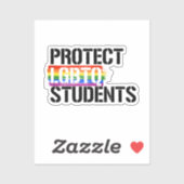 LGBTQ学生を守ろう シール (シート)