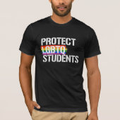 LGBTQ学生を- - LGBTQは訂正します保護して下さい- - Tシャツ (正面)
