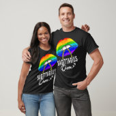 LGBTQ射手座クイーンリップ〔占星術の〕十二宮図レインボーゲイPr Tシャツ (ユニセックス)