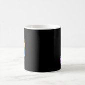 Lgbtq幽霊レインボーおもしろいゲイプライド コーヒーマグカップ (中央)