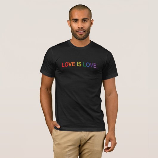 #LGBTQ愛は愛 Tシャツ (正面フル)