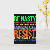 Lgbtq扱いにく人権科学は親切なFuに抵抗 カード (黄色い花)