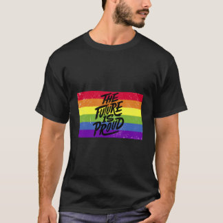Lgbtq未来誇りを持った Tシャツ