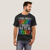 LGBTQ権利活動家ギフトプライド月間LGBT Tシャツ (正面フル)