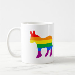 LGBTQ民主党員プライド コーヒーマグカップ