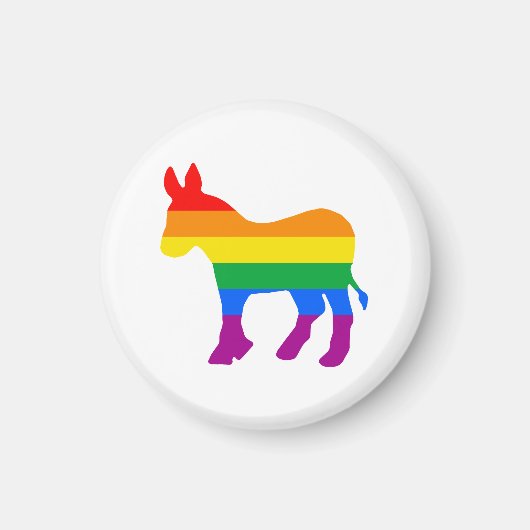 LGBTQ民主党員プライド マグネット (正面)