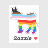 LGBTQ民主党員 シール (シート)