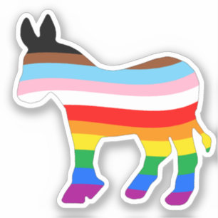 LGBTQ民主党員 シール