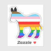 LGBTQ民主党員 シール (シート)