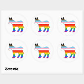 LGBTQ民主党員 ラウンドシール (シート)