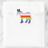 LGBTQ民主党員 ラウンドシール (バッグ)