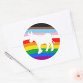 LGBTQ民主党員 ラウンドシール (封筒)