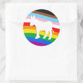 LGBTQ民主党員 ラウンドシール (バッグ)