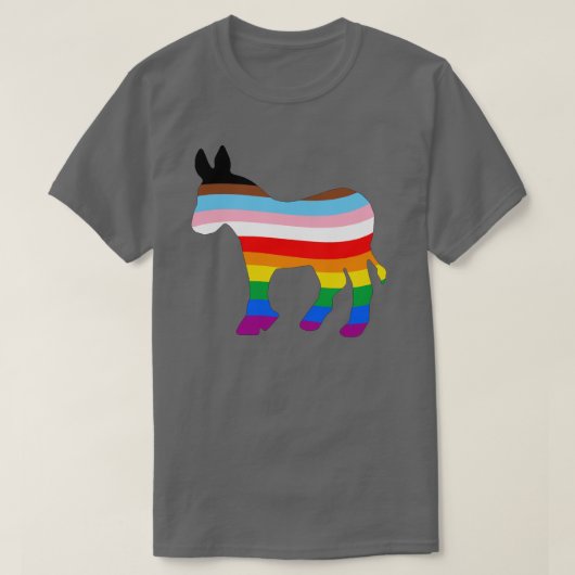 LGBTQ民主党員 Tシャツ (デザイン正面)