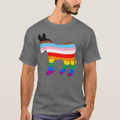 LGBTQ民主党員 Tシャツ (正面)