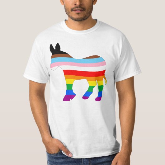 LGBTQ民主党員 Tシャツ (正面)