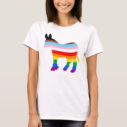 LGBTQ民主党員 Tシャツ (正面)