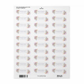 LGBTQ水色フローラ結婚差出人住所 ラベル (フルシート)