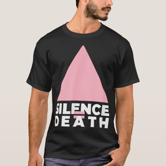 LGBTQ男性女性ゲイプライドギフト平等沈黙D Tシャツ (正面)