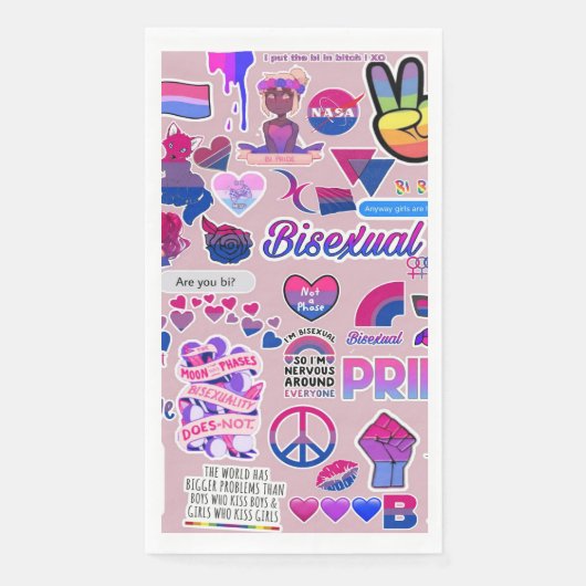 LGBTQ紙ナプキン (正面)