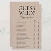 LGBTQ素朴ブライダルシャワーゲーム (正面/裏面)