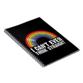 LGBTQ考えのプライド月も無理 ノートブック (右側)