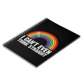 LGBTQ考えのプライド月も無理 ノートブック (左側)